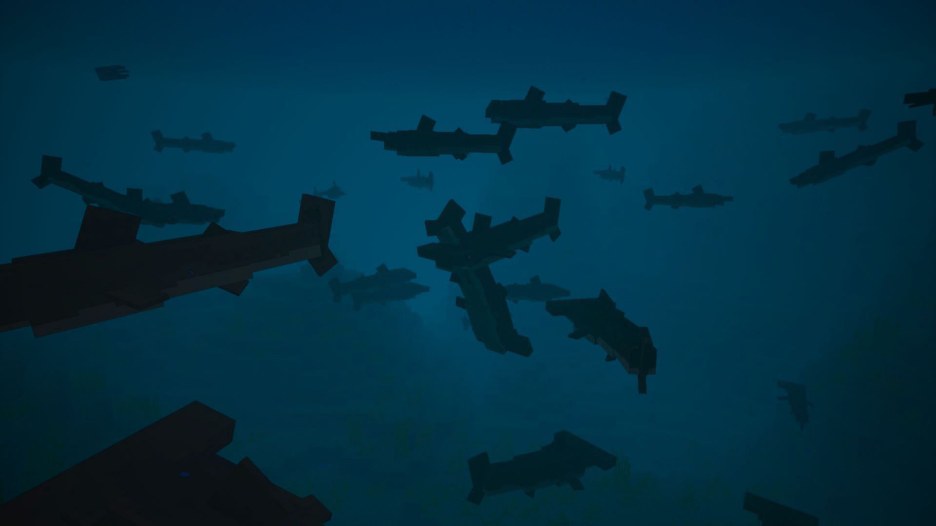 Sharks would be cool to see in Minecraft (Image via Mojang Studios || MNO)