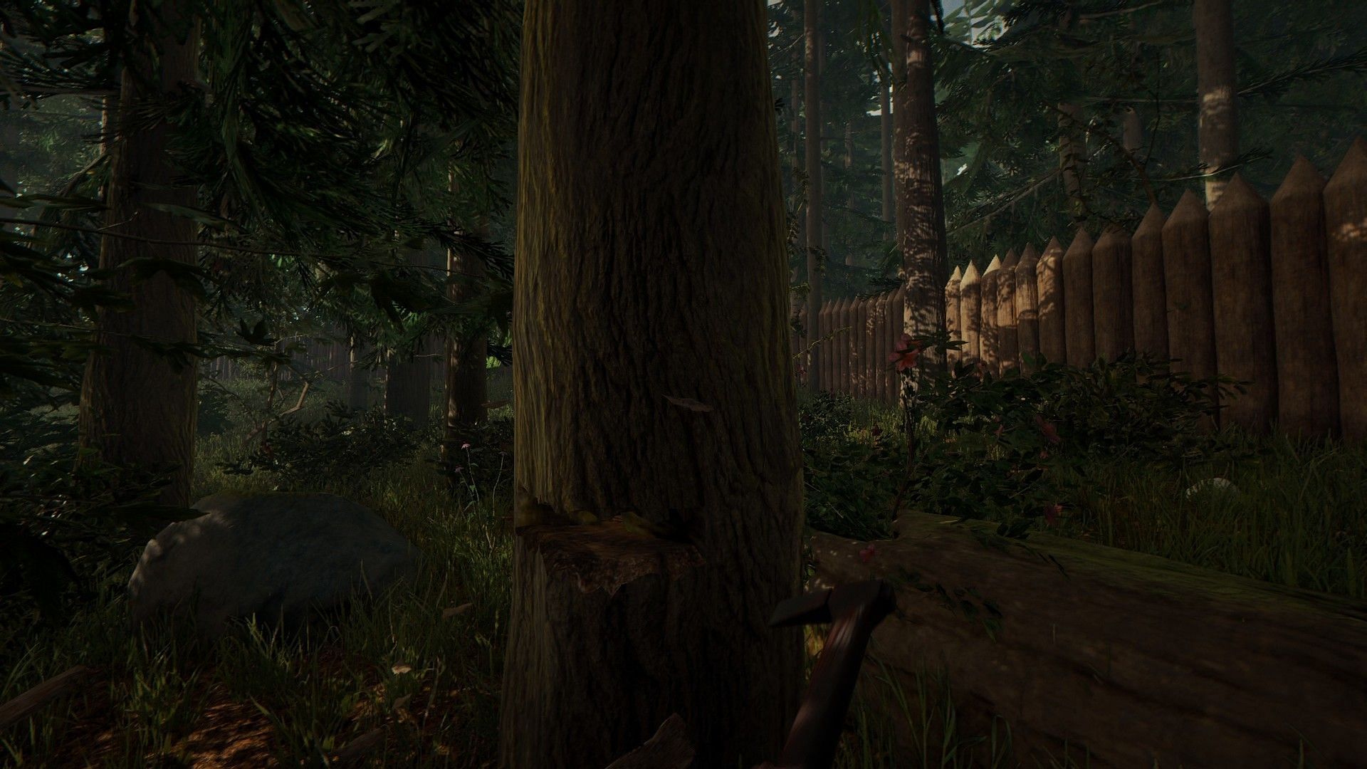 A guide to find Modern Axe in The Forest (Image via Endnight Games)