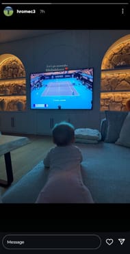 Martin Hromkovic's Instagram story on Monday (Source: Instagram - @hromec3)