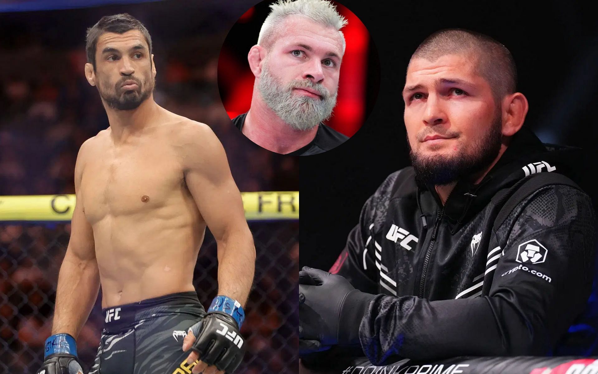 Gordon Ryan (middle) compares Kron Gracie