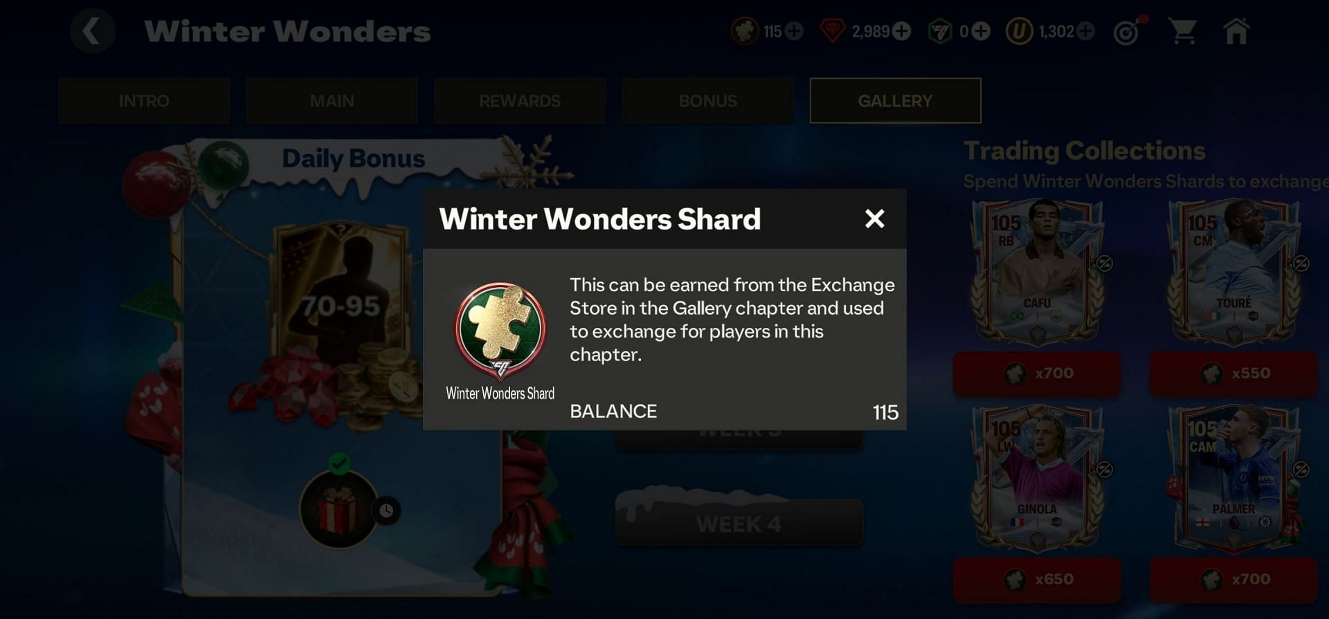 EA FC Mobile Winter Wonders Shards are an essential in-game currency for the Winter Wonders event (Image via EA Sports)