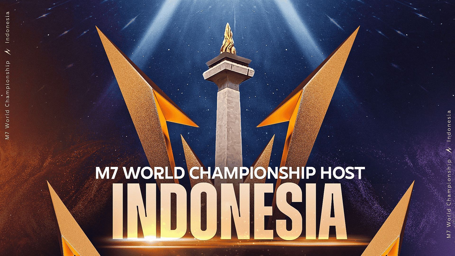 Moonton Games announced the venue for the upcoming M7 World Championship 2026 from the stage of the M6 World Championship final (Image via Moonton Games)