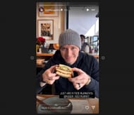 A snapshot of Josef Newgarden's Instagram story (@josefnewgarden)