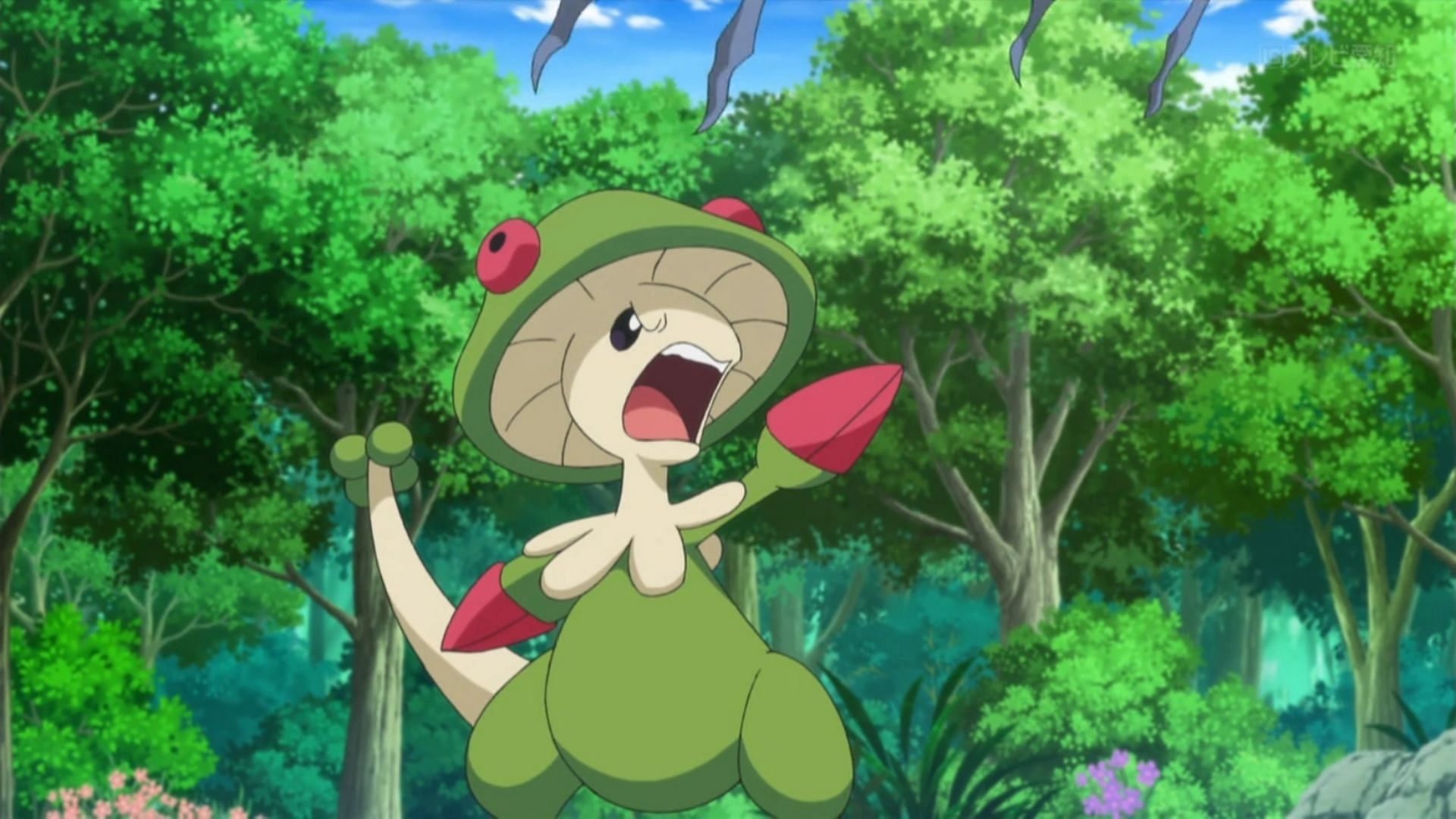 Angry Breloom in the anime (Image via TPC)