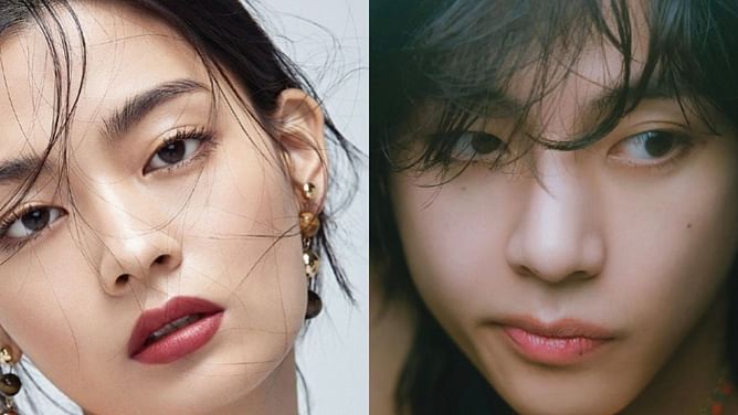 "Now Taehyung has his female version" - Fans react to uncanny resemblance between Oh Hyuk’s wife Hwang Ji Min and BTS’ V