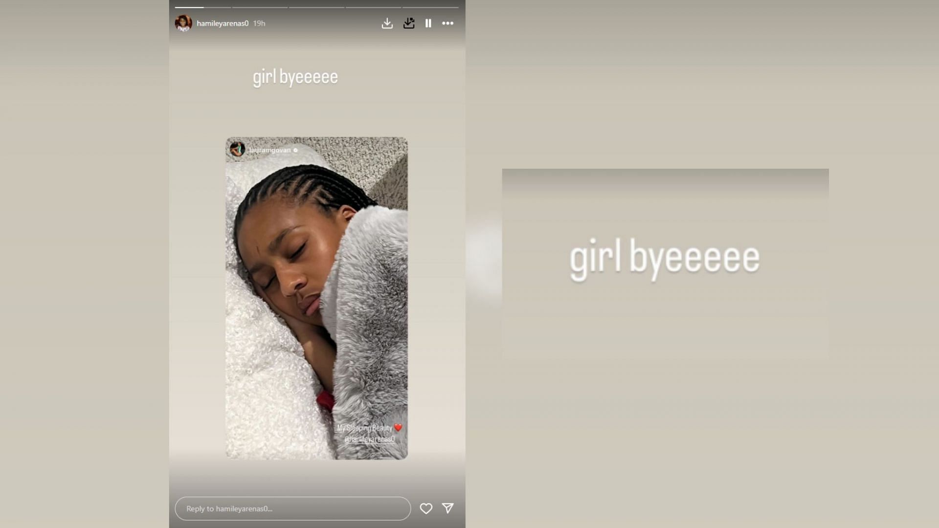 Gilbert Arenas&#039; daughter Hamiley Arenas reacts in 2 words to mom Laura Govan&rsquo;s sneaky Christmas snap