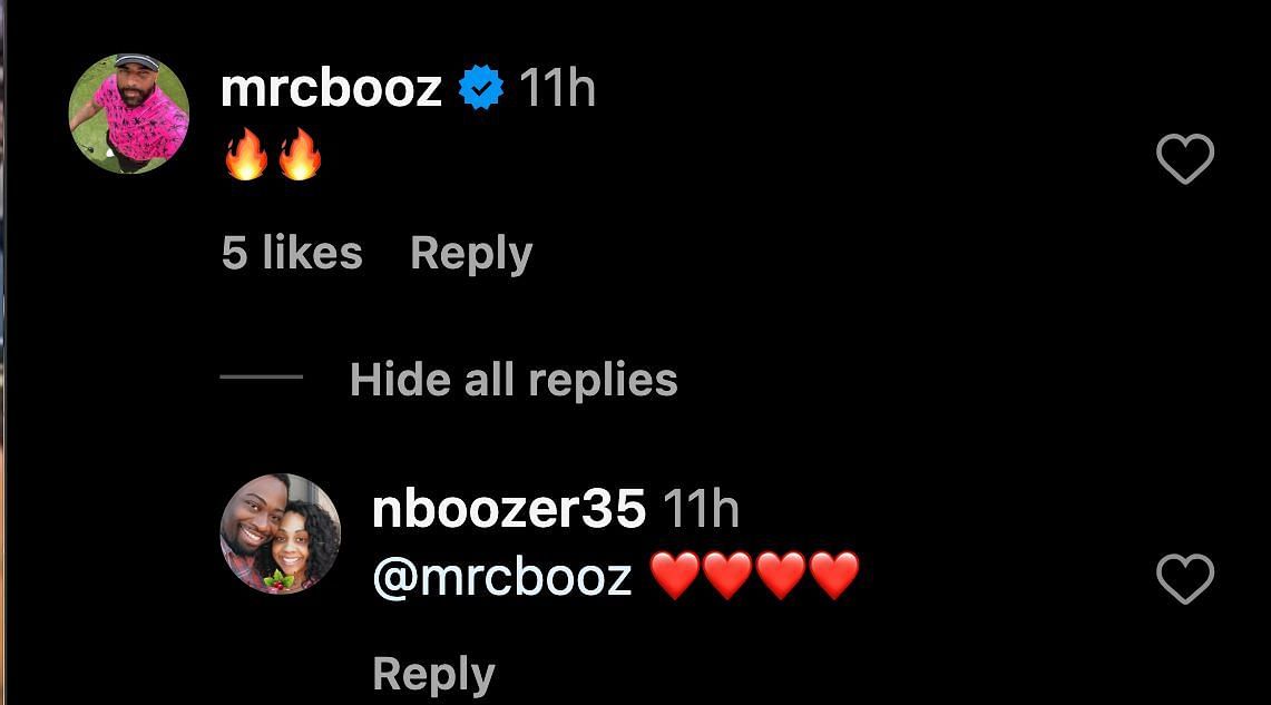 Carlos and Natasha Boozer&#039;s replies