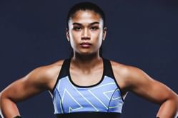 Jackie Buntan says she tackles her pre-fight nerves one step at a time: "You go in waves of it on how to deal with it"