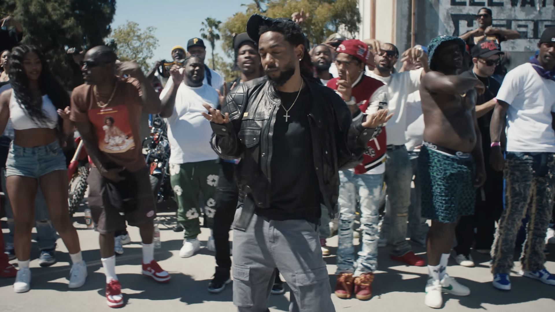 Kendrick Lamar in the music video for his chart-topping diss track 