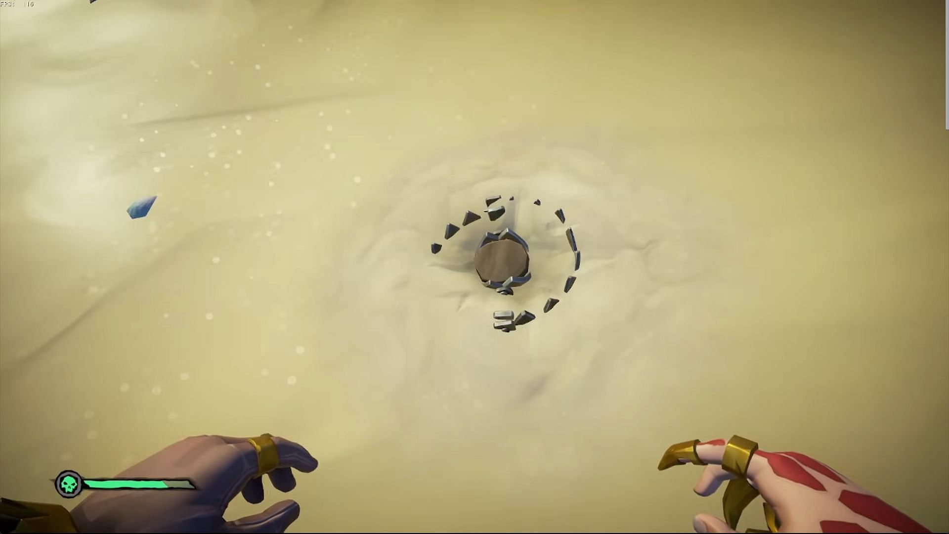 You can bury traps in Sea of Thieves (Image via Rare)