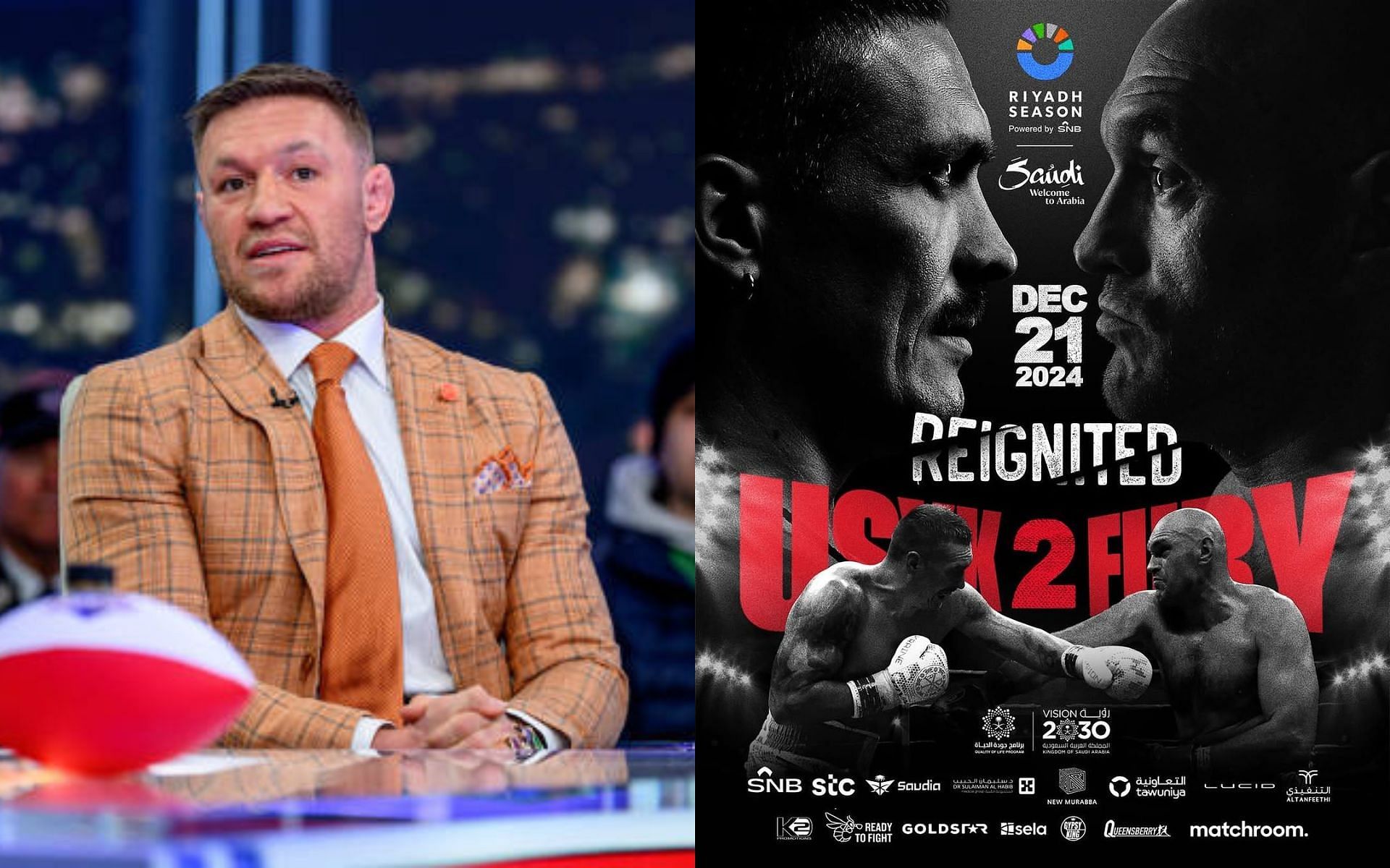 Conor McGregor drops one-liner statement on upcoming Oleksandr Usyk vs. Tyson Fury rematch for “all the heavyweight marbles”