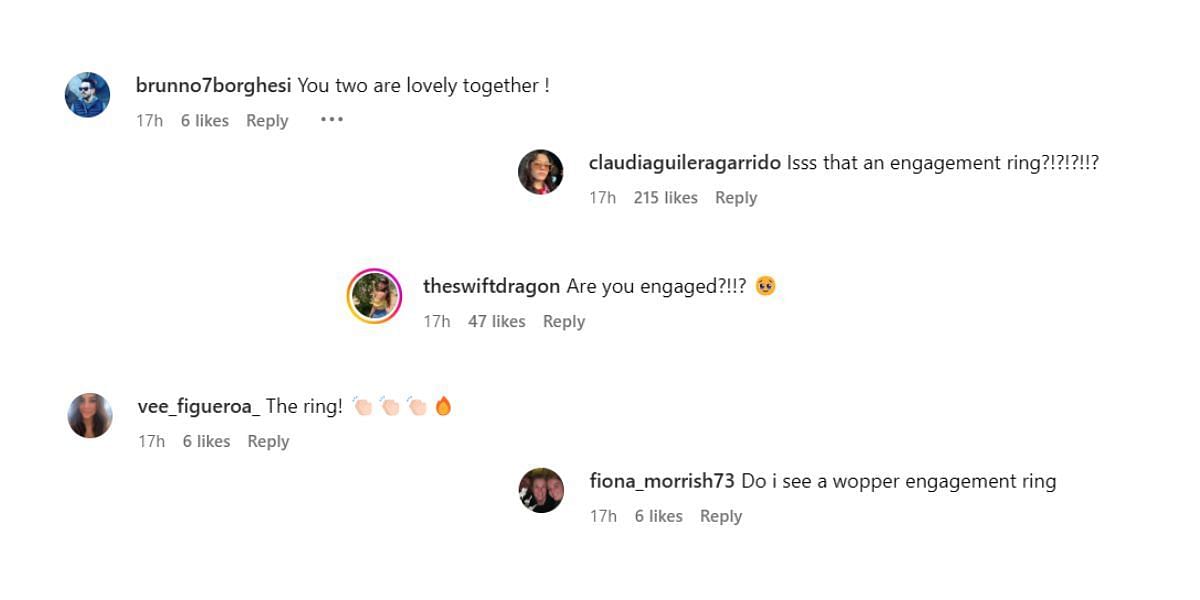 Fans reactions on Aryna Sabalenka&#039;s Instagram post (Image via Instragram@arynasabalenka)