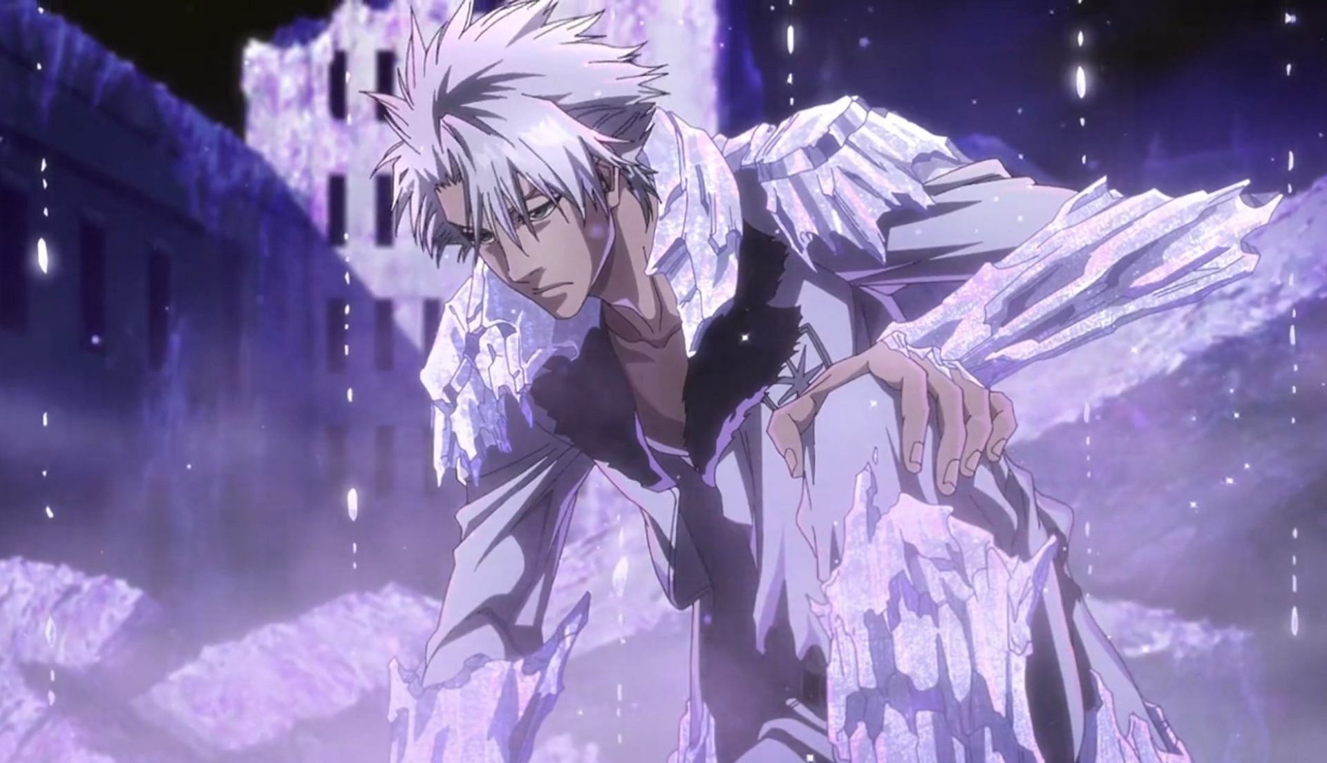 Toshiro Hitsugaya in Bleach TYBW anime adaptation's trailer (Image via Studio Pierrot)