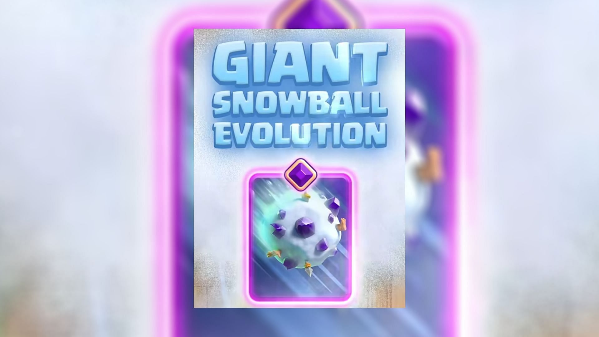 Giant Snowball is the latest evo in Clash Royale (Image via Supercell)