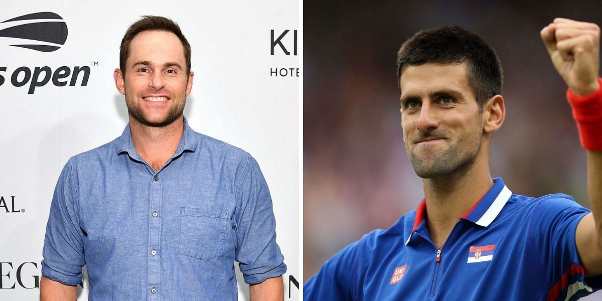 Andy Roddick and Novak Djokovic side by side