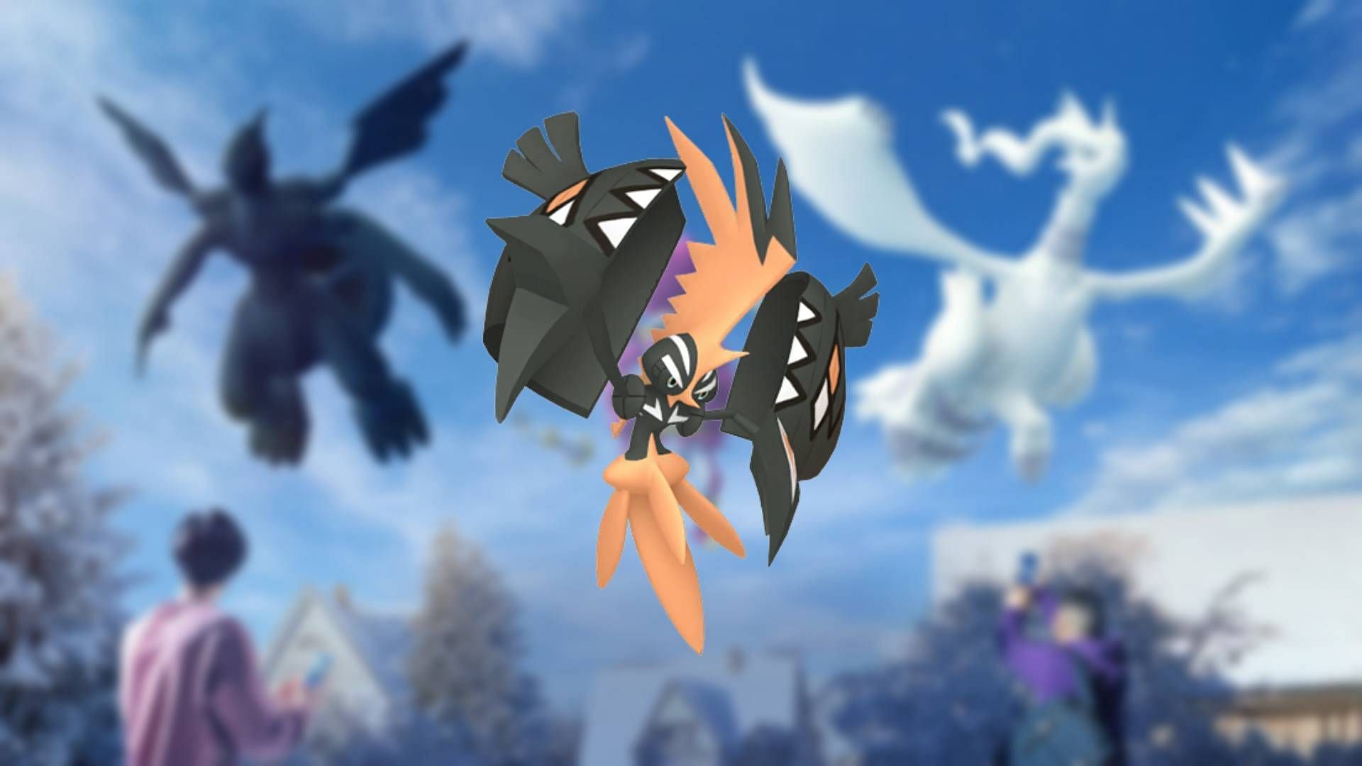 Shiny Tapu Koko features an aggressive color scheme to match its competitive nature (Image via Niantic)