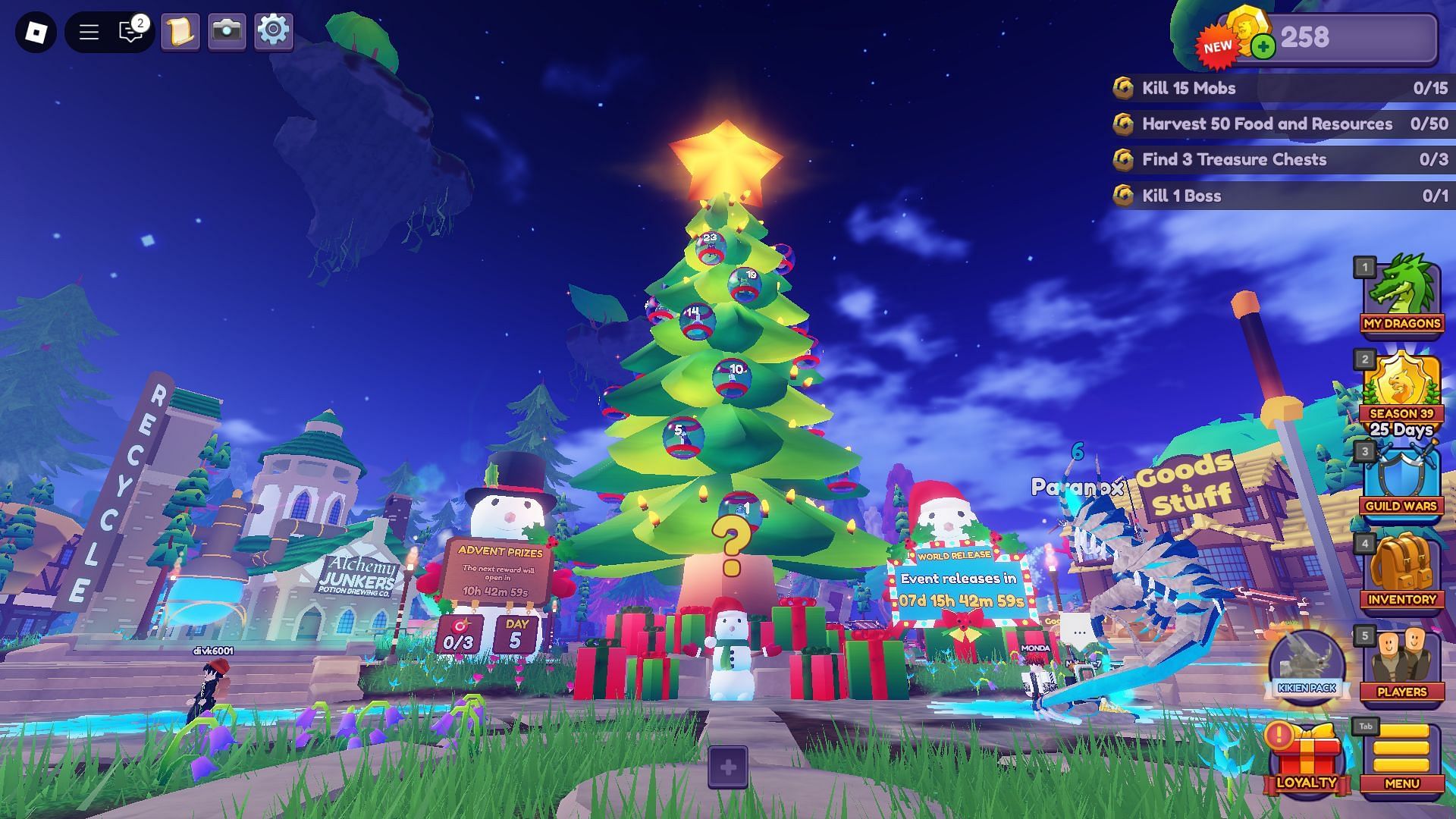 The Advent Tree (Image via Roblox)