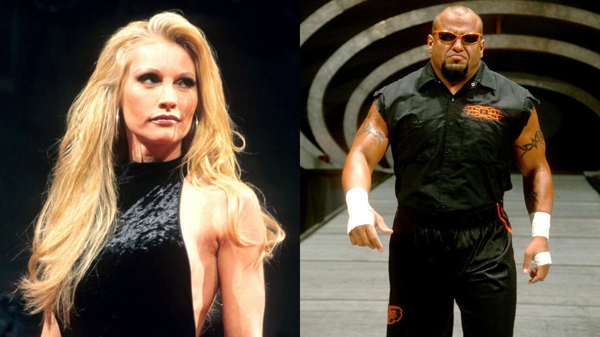 Sable (left) and AEW commentator Taz (right). (Image credits: wwe.com)