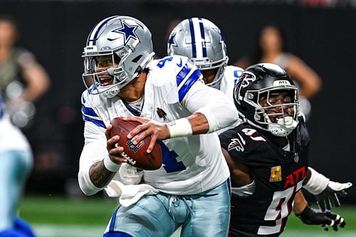 Dak Prescott at Cowboys at Falcons - Source: Getty