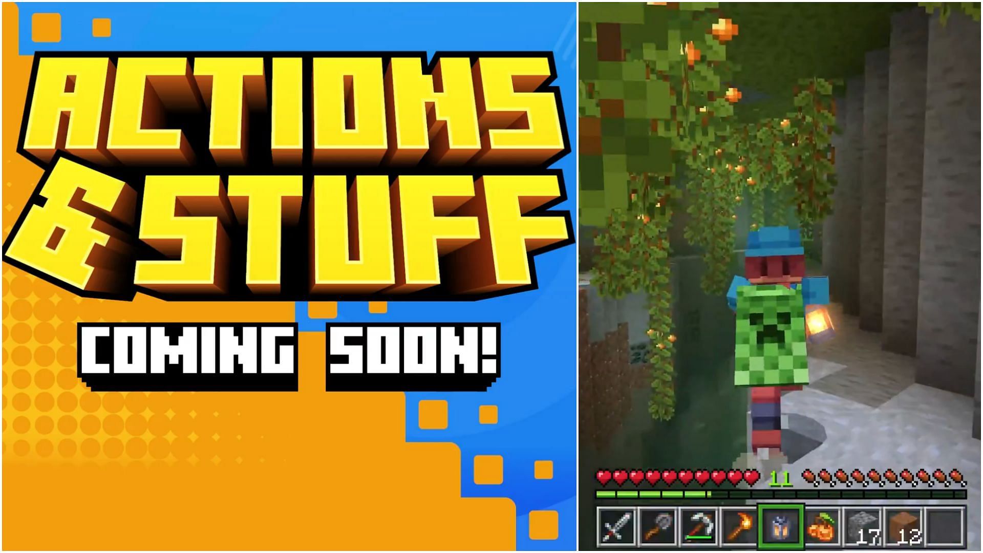 Actions and stuff will soon arrive to Minecraft Bedrock Edition Marketplace (Image via X/Oreville Studios)