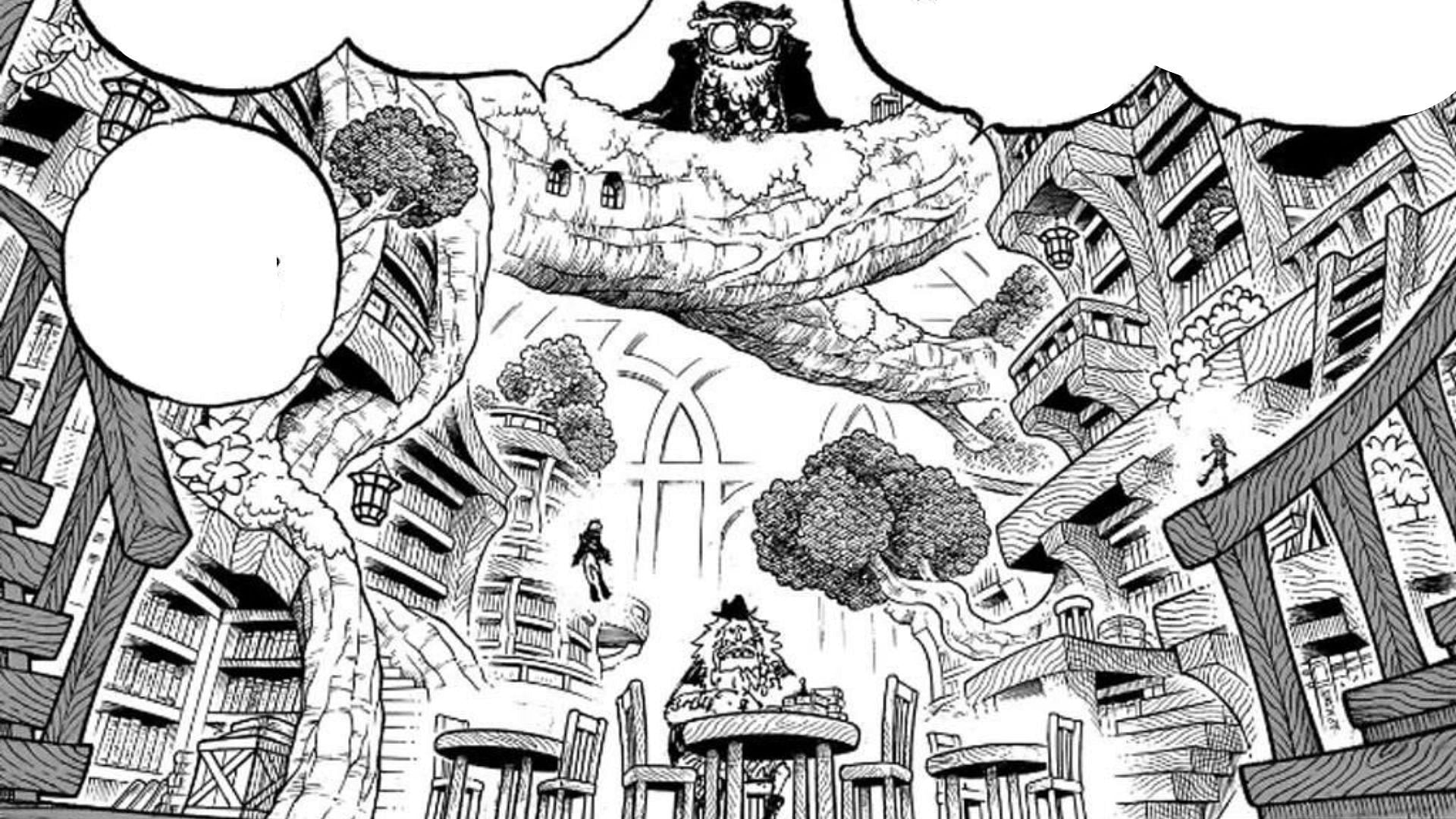 The Owl Library as shown in the manga (Image via Shueisha)