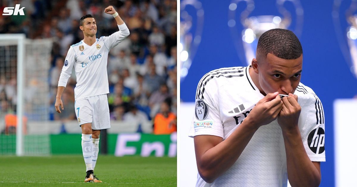 Cristiano Ronaldo and Kylian Mbappe (both images via Getty)