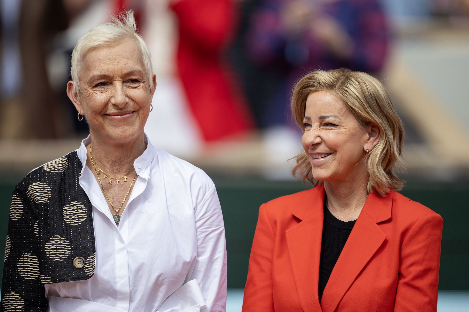 Chris Evert and Martina Navratilova at French Open Tennis Tournament 2024 - Image Source: Getty