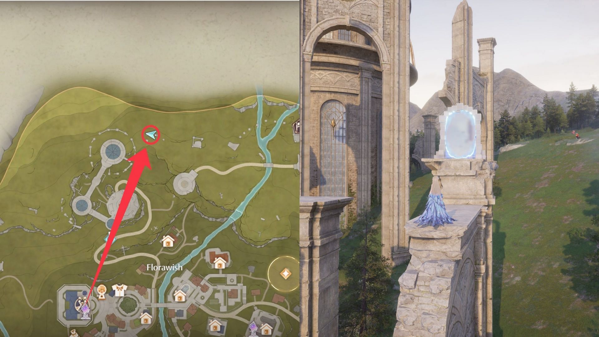 Statue puzzle location (Image via InFold Games)