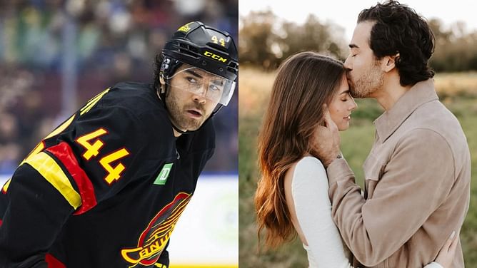 Kiefer Sherwood's fiancee Ariela Smith drops 4-word reaction to Canucks fans' chants during 1st NHL hat trick game