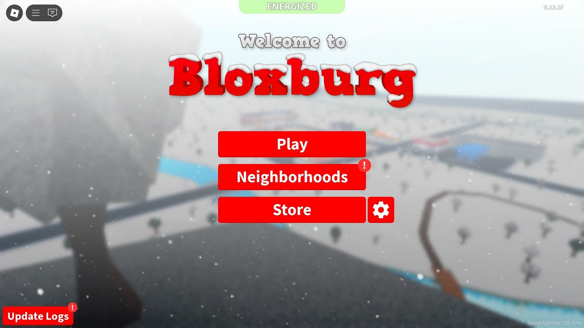 In-game title screen (Image via Roblox)