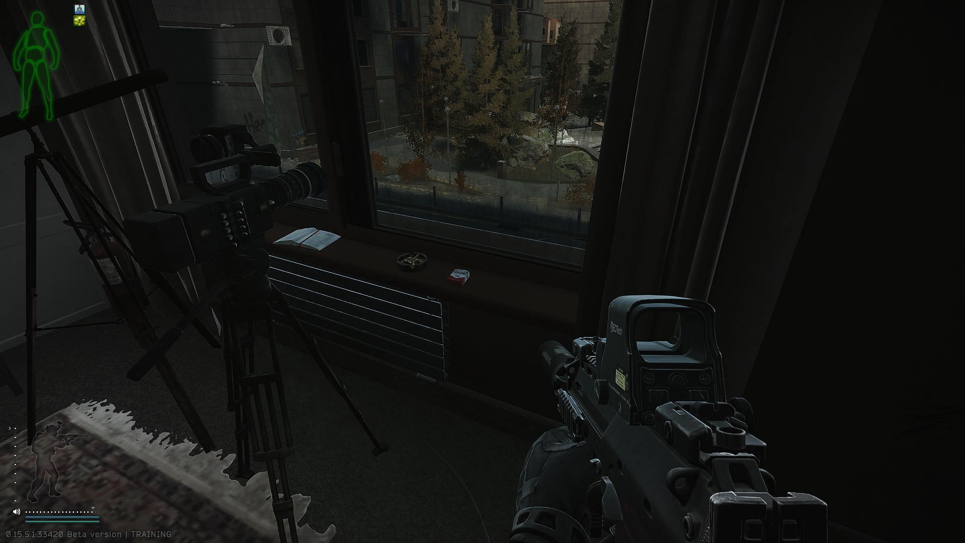 The flash drive can spawn on the window frame (Image via Battlestate Games)