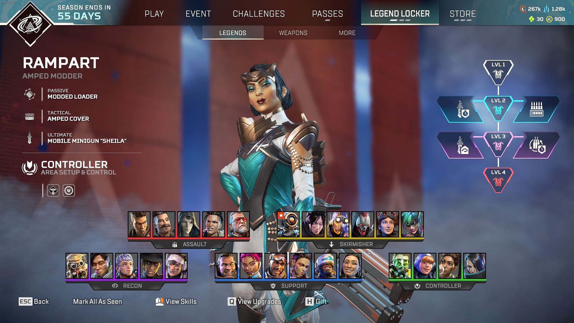 Rampart in Apex Legends (Image via EA)