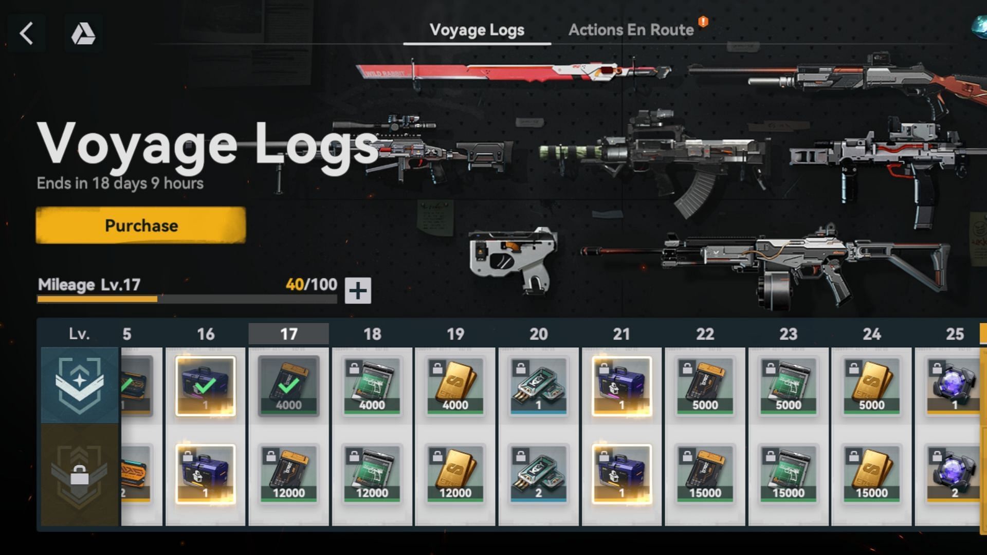 Voyage Logs in GFL2 (Image via Sunborn)