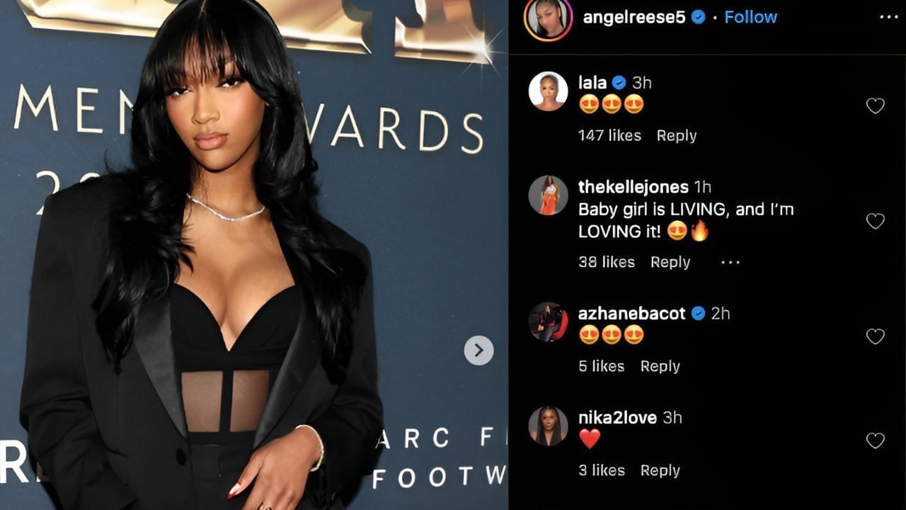 La La Anthony&#039;s comment on Reese&#039;s post [Credit: IG/@angelreese5]