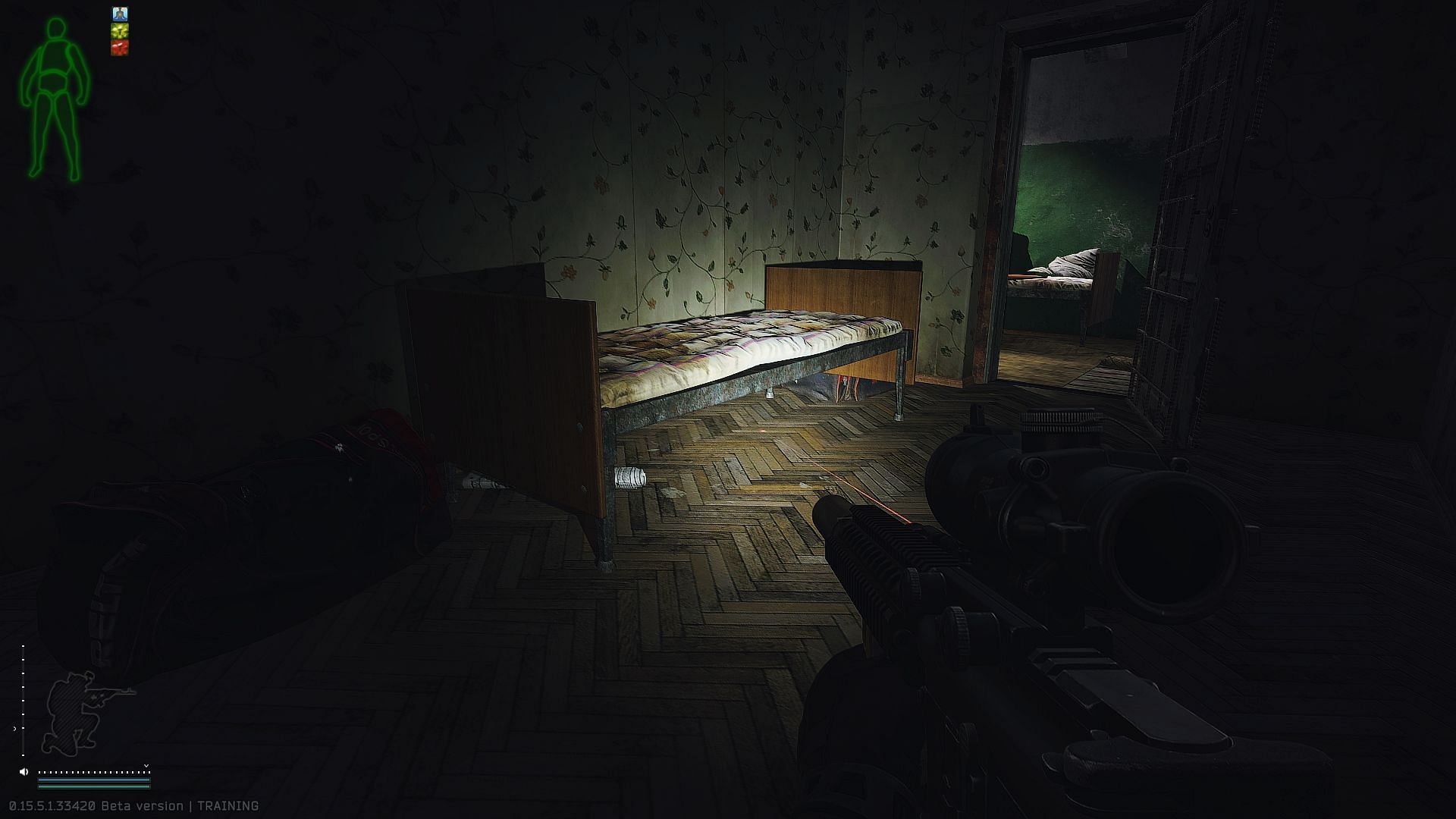 The briefcase spawns under the bed (Image via Battlestate Games)