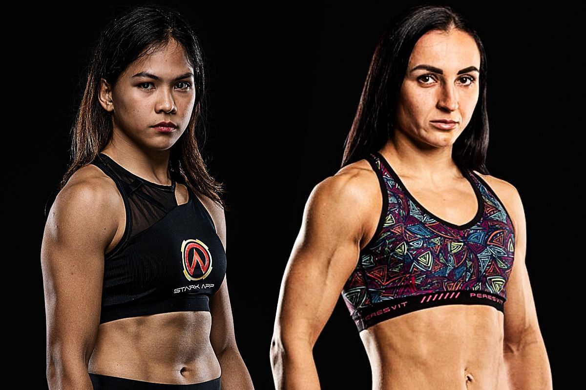 Denice Zamboanga (left) and Alyona Rassohyna (right). [Photos from ONE Championship]