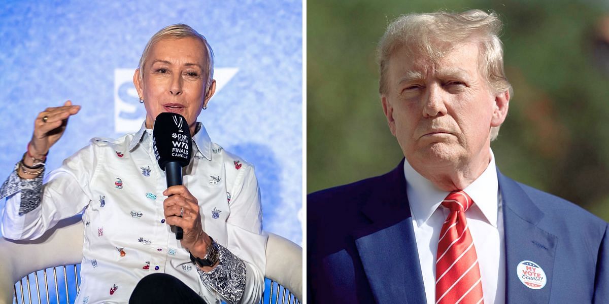 Martina Navratilova (L) &amp; Donald Trump (R) [Image Source: Getty Images]