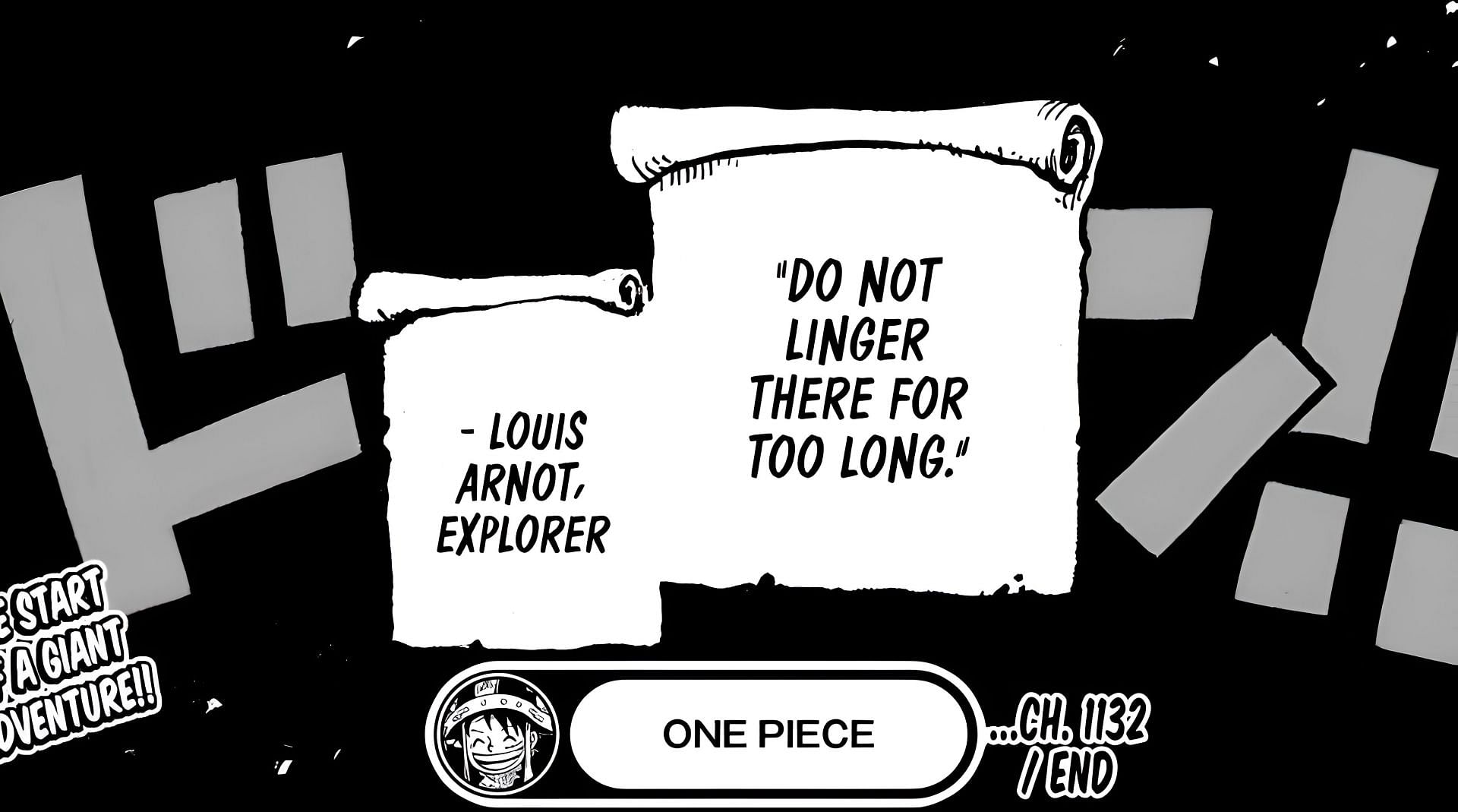 Louis Arnot&#039;s quote as seen in the manga (Image via Eiichiro Oda/Shueisha)