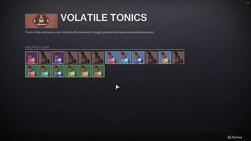 The volatile tonic section in Destiny 2 (Image via Bungie)