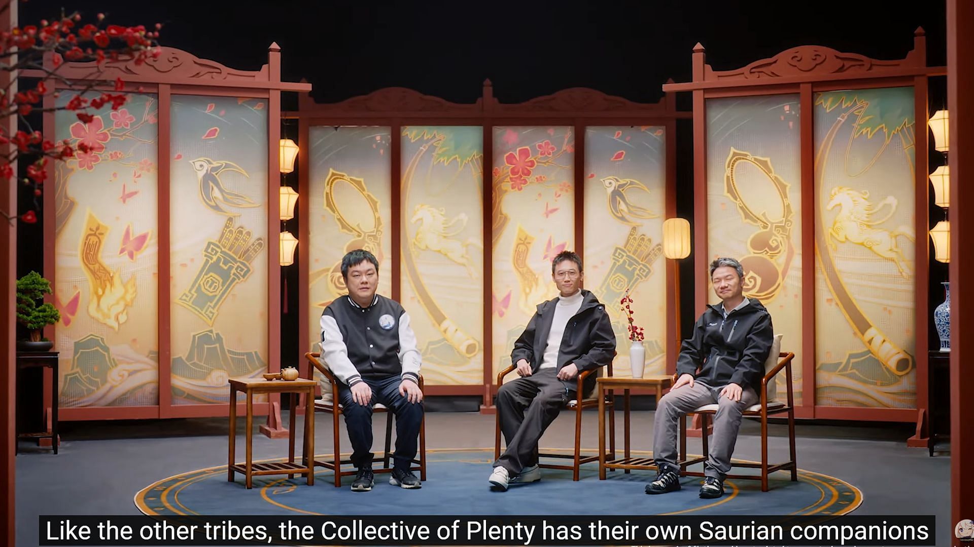 Developers talking about the Collective of Plenty tribe during the livestream (Image via HoYoverse)