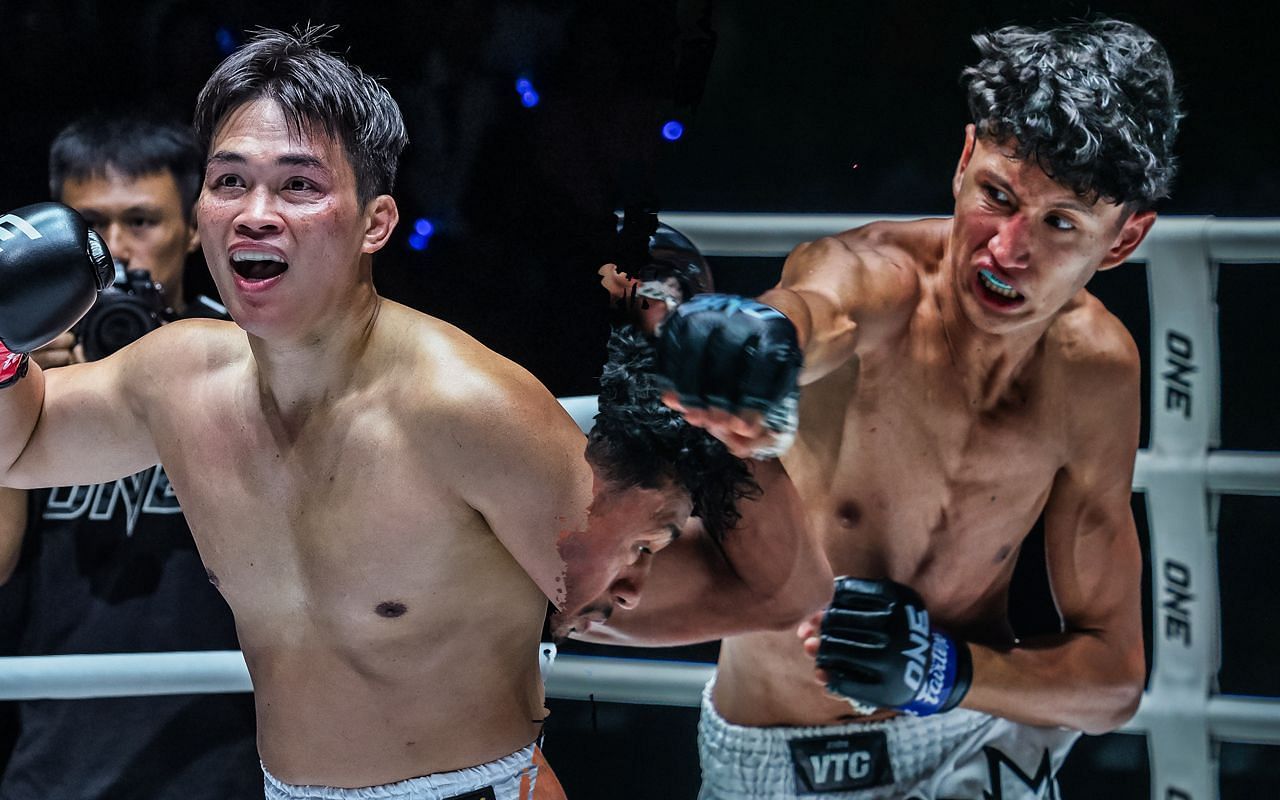 Petchtanong (left) and Nabil Anane (right). [Photos from ONE Championship]