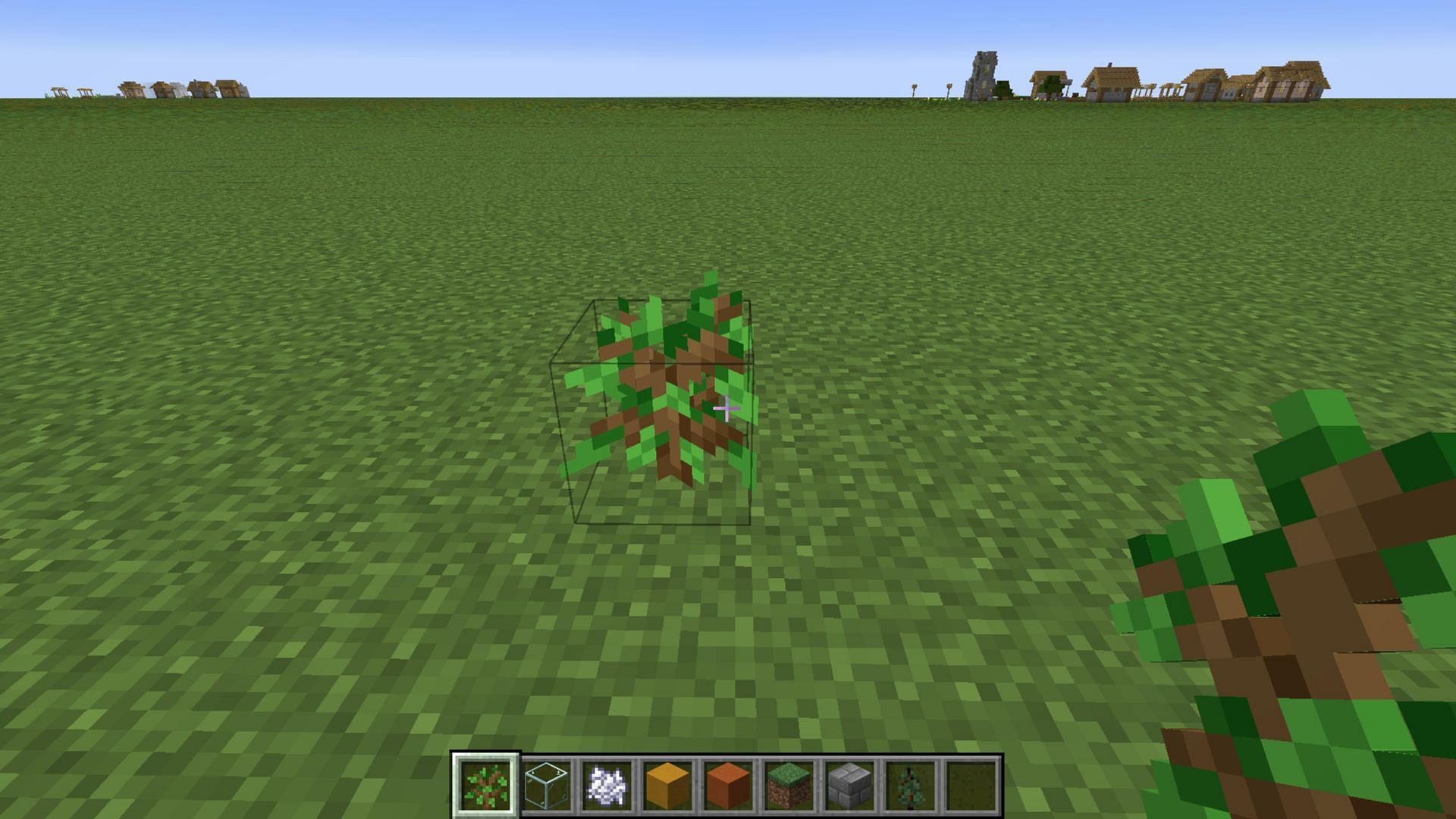 Plant the sapling in an open and unobstructed area (Image via Mojang Studios)