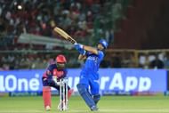Nehal Wadhera smokes a six for MI in IPL 2024. Source: Getty