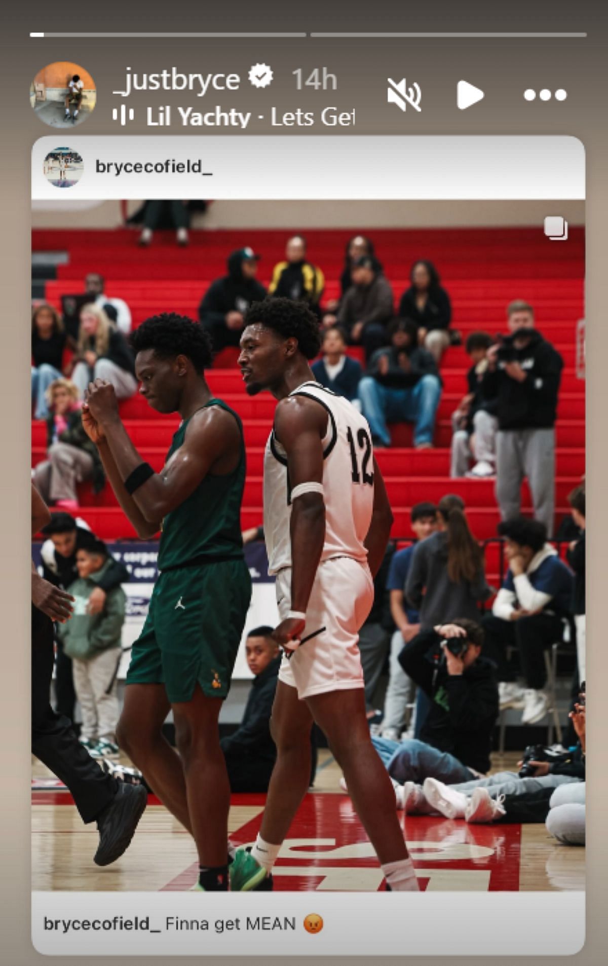 LeBron James&#039; son Bryce James reshares teammate Bryce Cofield&#039;s snap following Sierra Canyon&#039;s win over Millennium