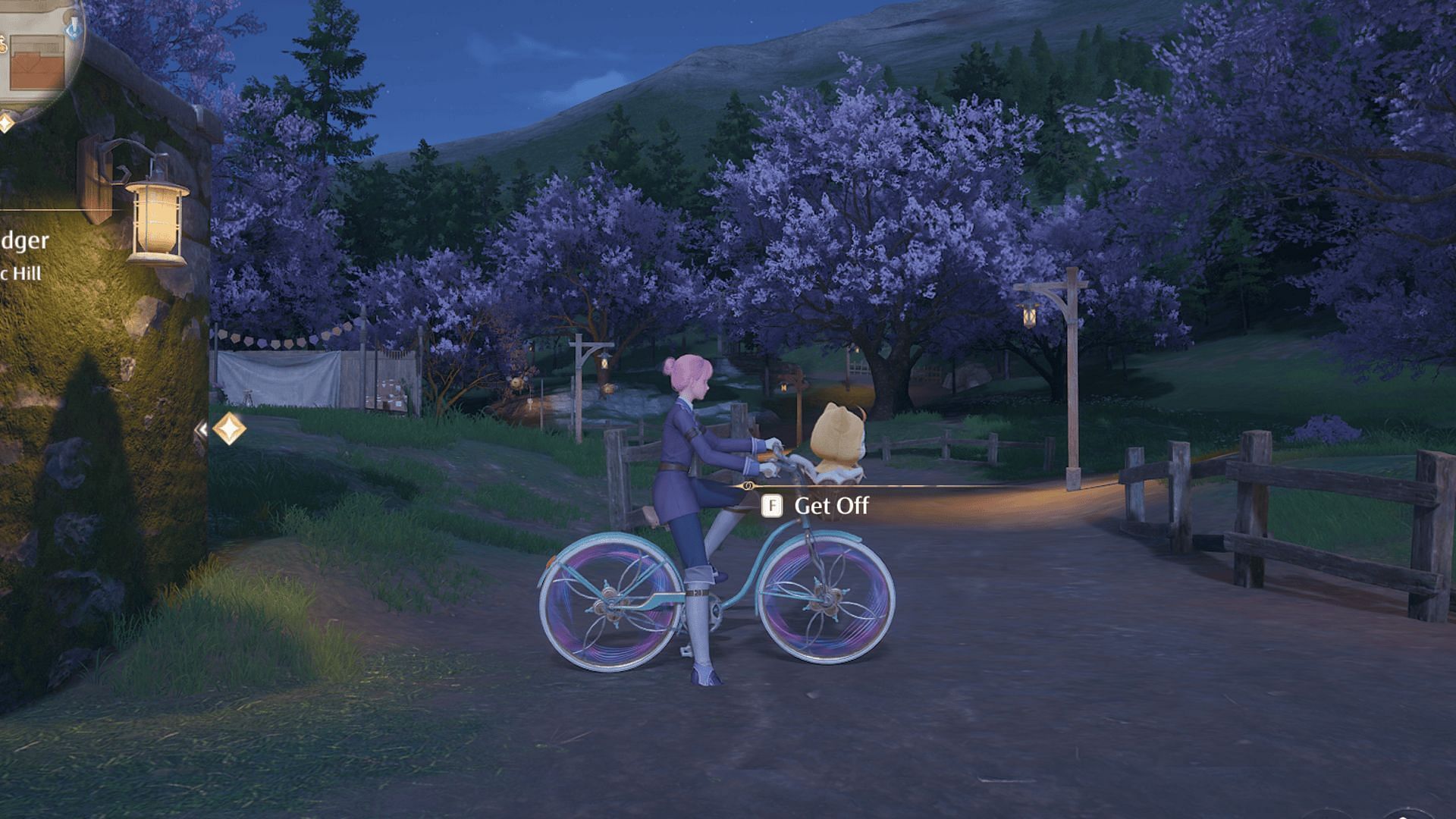 A rented Whimcycle in Infinity Nikki (Image via Infold Games)