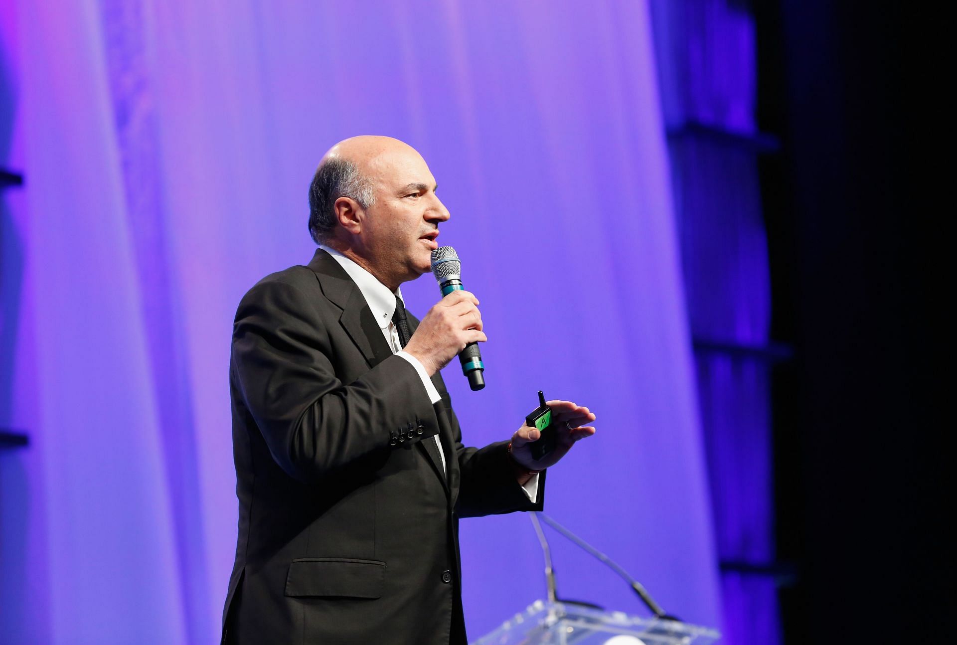 Kevin O&#039;Leary speaks onstage during the Massachusetts Conference For Women (Image via Getty)