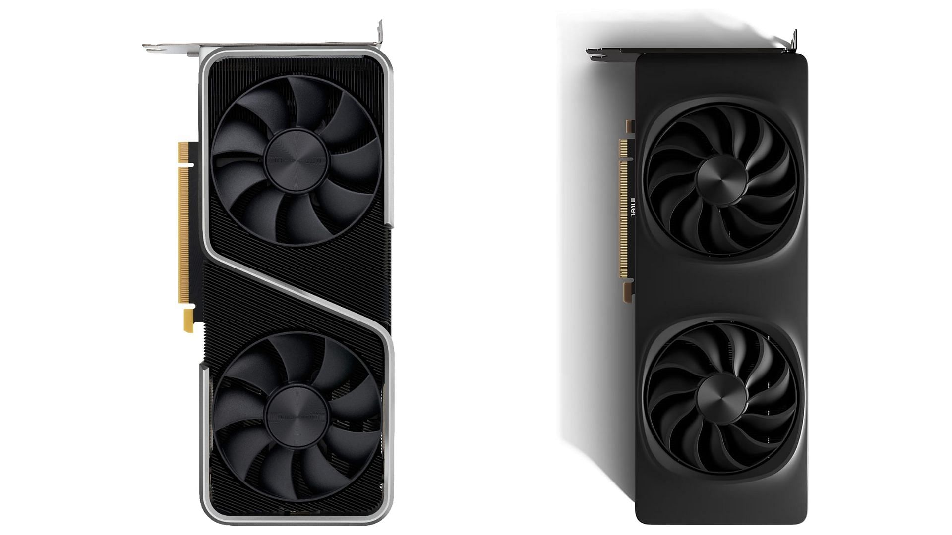 The Intel Arc B580 and the RTX 3060 Ti are premiere entry-level GPUs today (Image via Nvidia and Amazon)