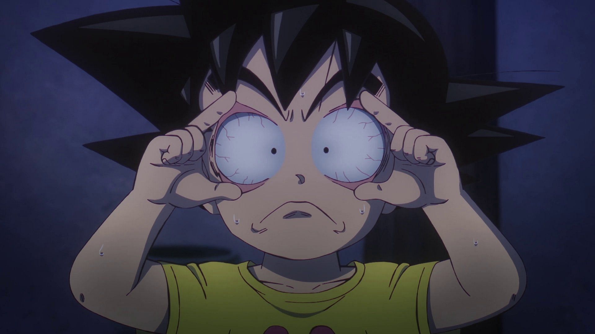 Goku trying to stay awake (Image via Toei Animation).