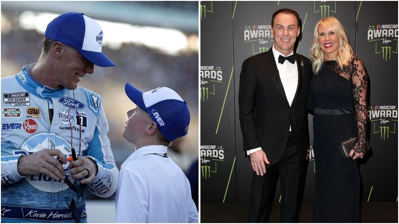 Kevin Harvick&rsquo;s wife DeLana reacts to son Keelan&rsquo;s &lsquo;incredible handshake&rsquo; with NFL superstar (Getty Images)