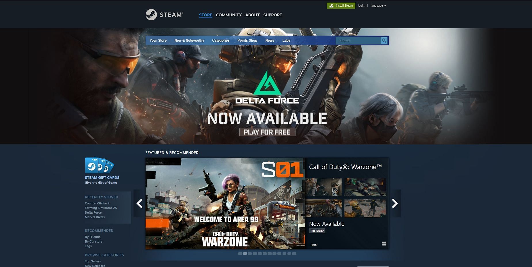 Redownload the Steam client from the official website (Image via Valve)